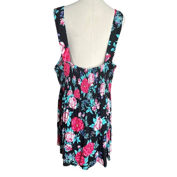 Plus Size TORRID Smocked Waist Button-Front Slub Tank Top 17325810 Size 3 3X - Picture 8 of 14